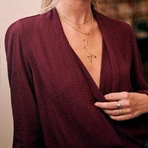 ISO: Sezane Abelia Blouse Wine